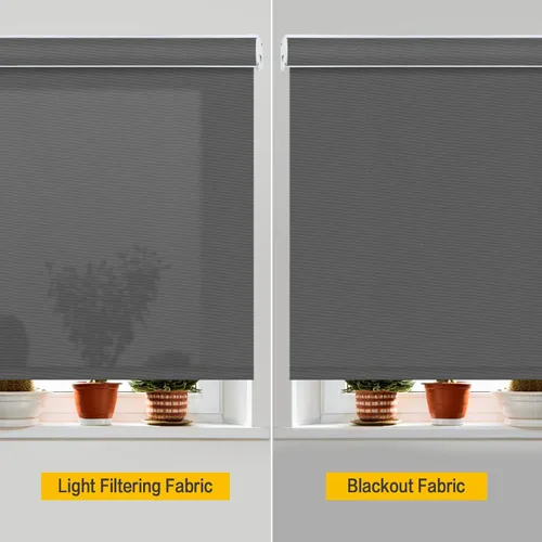 Vista 4 de Persianas enrollables opacas metálicas premium con protección contra los rayos UV impermeables aisladas térmicas hechas a medida para ventanas