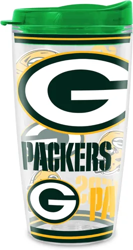 Vista 20 de Rico Industries NFL Football Vaso con aislamiento de pared doble Mayhem de 16 onzas, Tritan, con tapa