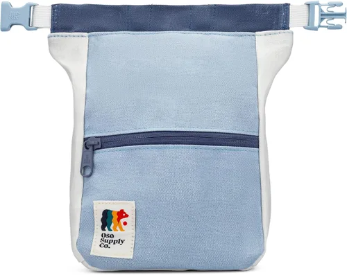 Vista 5 de Kulshan Bouldering Bucket, bolsa de tiza de gran tamaño para escalada en roca, maceta de tiza con cierre magnético enrollable, bucle de cepillo