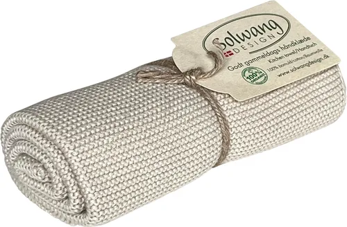 Vista 7 de Solwang 100% algodón orgánico certificado fabricado en la India Toalla de cocina/mano de diseño danés (verde ártico orgánico)