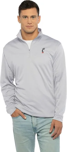 Vista 8 de Vantage Apparel NCAA Collegiate Micro Mesh Performance Gris Sudadera con cremallera de 1/4 para hombre