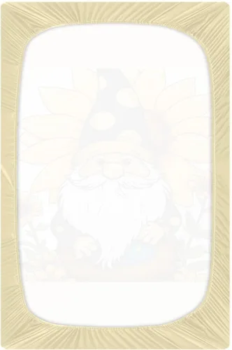 Vista 3 de Fitted Crib Sheets Gnome Sunflower Mini Crib Sheets for Boy & Girl Toddler Mattress Sheets Playard Sheet 21216286