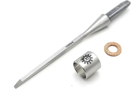 Vista 4 de Narex 815075 Richter Cincel de borde biselado extra sin manejar de 1 pulgada en blanco, acero Cr-V tratado criogénico endurecido a HRc 62, virolas