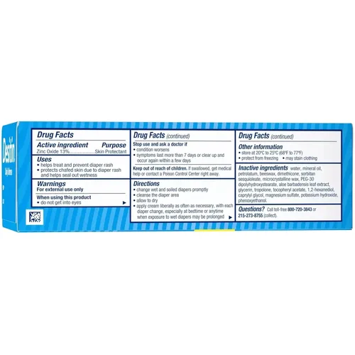 Vista 3 de DESITIN Rapid Relief - Crema de óxido de zinc para erupciones de pañales, 4 onzas (paquete de 8)