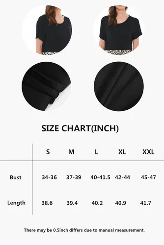 Vista 6 de Smallshow Vestidos de lactancia de retazos de manga corta para mujer