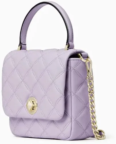 Vista 3 de Kate Spade New York Natalia - Bolso bandolera con solapa pequeña, Escarcha Lila