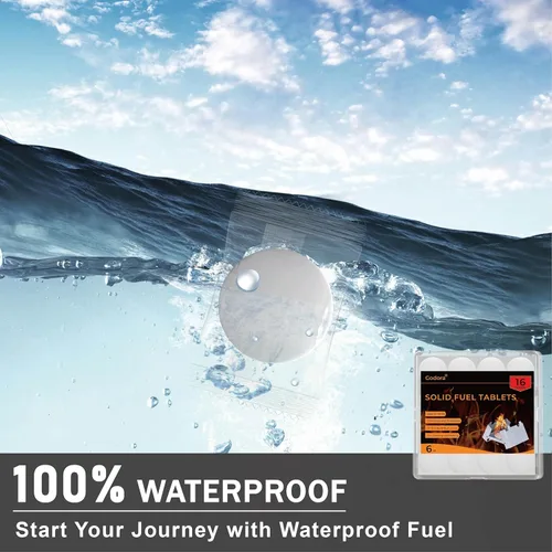 Vista 6 de Godora Solid Fuel Tablets - Compact Size, High Energy, Safe and Reliable