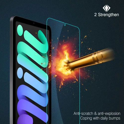 Vista 4 de PERFECTSIGHT Protector de pantalla anti luz azul diseñado para iPad Mini 7 A17 Pro 7ª generación 2024 y mini 6ª generación 2021 lanzamiento 8.3