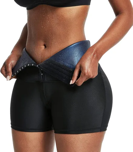 JGS1996 High Waist Sauna Leggings for Women with Pockets Workout Sweat Pants Waist Trainer Tummy Control Hot Thermo Shapewear