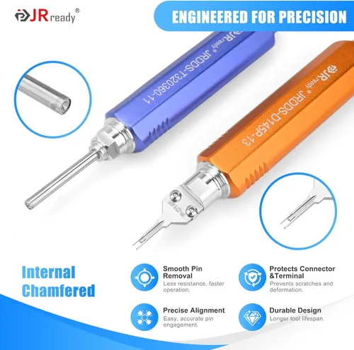 Vista 4 de JRready ST5391 Molex Pin Extractor Kit de herramientas Eléctrica Computadora Automotriz Cable Conector Terminal Inserción Depinning Herramientas
