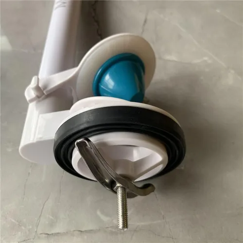 Vista 3 de Válvula de descarga de una pieza, kit de reparación universal, tubo de desbordamiento de 2 pulgadas, color blanco