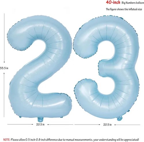 Vista 226 de Globos de 40 pulgadas con números de caramelo, papel de aluminio de helio, globos de látex de Mylar para fiesta de cumpleaños, decoración digital 0