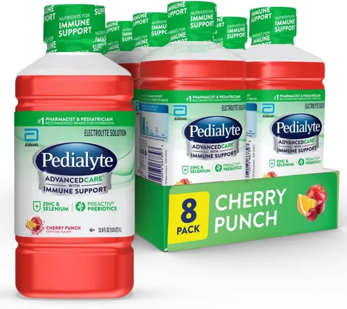 Vista 10 de Pedialyte Advanced care, solución oral de electrolitos, 0.26 gal, 8 unidades, 1, 1