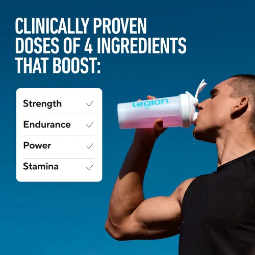 Vista 3 de Legion Pulse Suplemento previo al entrenamiento - Bebida de óxido nítrico natural para aumentar la energía, sin creatina, endulzada naturalmente