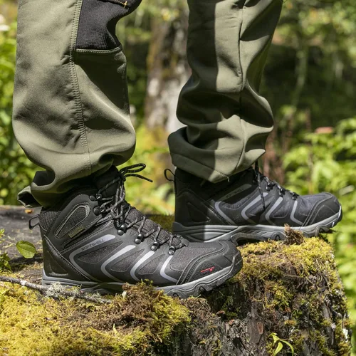 Vista 2 de NORTIV 8 Armadillo Botas de senderismo para hombre impermeables ligeras para exteriores, mochileros o senderismo