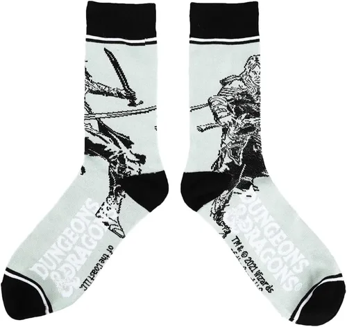 Vista 7 de Bioworld Dungeons and Dragons Casual Crew Socks for Men