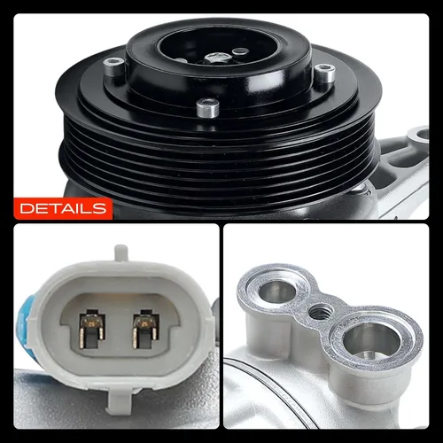 Vista 9 de A-Premium Compresor de A/C con embrague compatible con Saab 9-4X 2011, Cadillac SRX, Buick LaCrosse 2010-2011, Allure 2010, 3.0L 3.6L