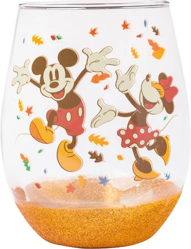 Vista 14 de Silver Buffalo Friends Doodle Logo - Copa de vino sin tallo, 20 onzas