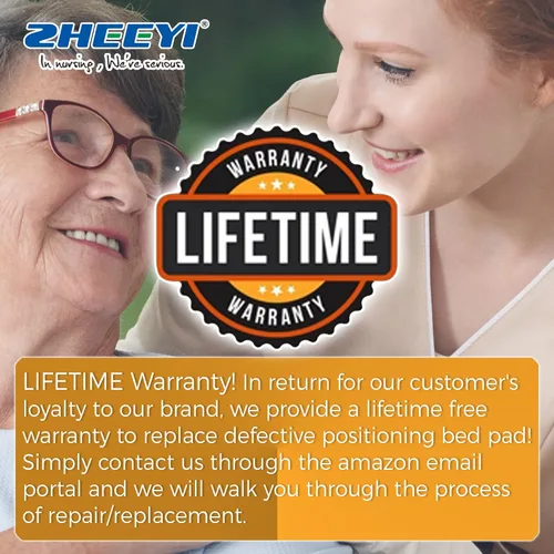 Vista 8 de ZHEEYI Almohadilla de cama multiusos de 48 x 40 pulgadas con asas reforzadas, hoja de transferencia reutilizable y lavable para girar, levantar