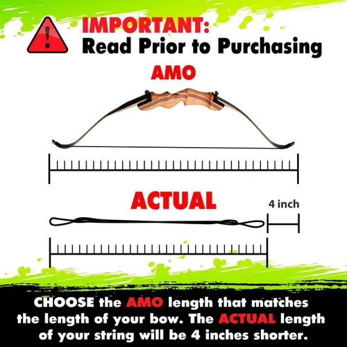 Vista 3 de KESHES Dacron Bow String Replacement for Archery Recurve Traditional & Longbow Bows Bowstring - Sizes 12, 14, 16 Strands - Length Sizes 44-70