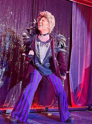 Vista 3 de L'VOW Abrigo de plumas negras para mujer, con cuello de encaje, para Halloween, para mujer