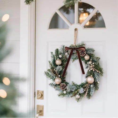 Vista 5 de Yilloog Cinta de Terciopelo Navideña de 90 Yardas, Rollo de Cinta de Terciopelo de Tela Satinada Vintage para Adornos de Árbol de Navidad