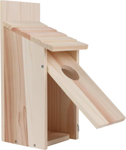 Vista 9 de Casas para pájaros para espacio exterior, pinzón de cedro, Bluebird caja para espacio exterior de madera Bluebird Box House Cedar Wren Hummingbird
