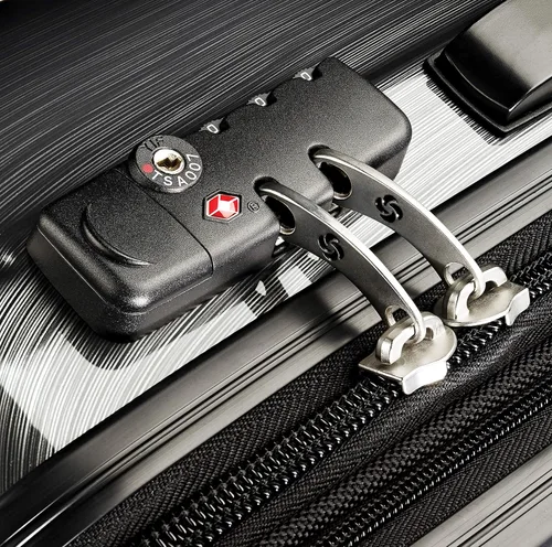 Vista 5 de Samsonite Winfield 2 Maleta rígida con ruedas giratorias, Carbón, Juego de 2 piezas (equipaje de manogrande)