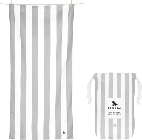 Vista 13 de Dock & Bay Toalla de playa - Secado rápido, sin arena - Compacta, ligera - 100% reciclada - Incluye bolsa - Banana Karma - Extra grande