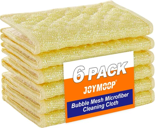 Vista 28 de JOYMOOP Esponja de cocina de dibujos animados, esponjas de celulosa para limpieza, esponjas antiarañazos para lavar platos, esponja reutilizable