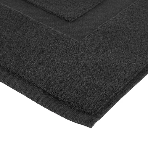 Vista 5 de Yaxa Basics Alfombra de baño con bandas, 31 pulgadas de largo x 20 pulgadas de ancho, color negro