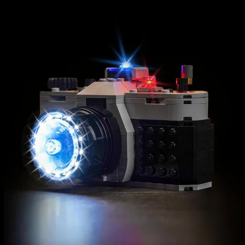 Vista 6 de VONADO Kit de luz LED compatible con LEGO Retro Camera 31147 Creator, accesorios de juego de iluminación creativa