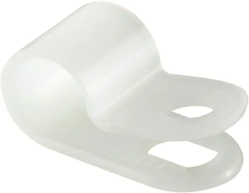 Vista 8 de GTSE Abrazaderas de cable de plástico de nailon negro, soportes de tornillo de 3/8 pulgadas para cable, cuerda, gestión de tubos, paquete de 100