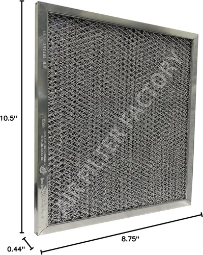 Vista 7 de Air Filter Factory Repuesto para 41F, 97007696, 97005687 Broan Nutone Campana Extractora Grasa Malla Carbón Vegetal Carbono Combo