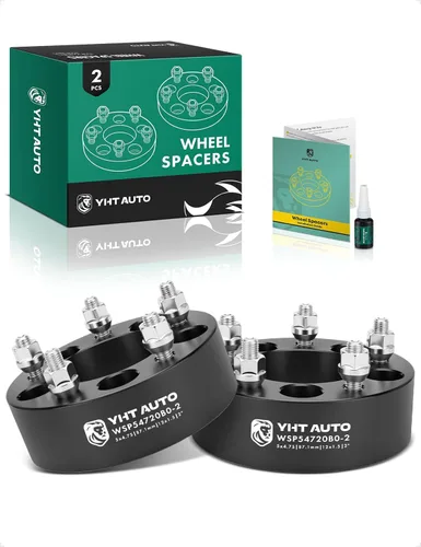 Vista 11 de YHTAUTO 5x4.75 Espaciadores de rueda de 31.75 mm para Chevrolet Camaro, Corvette, Cadillac, GMC, Modelos Pontiac, Espaciadores de rueda forjados