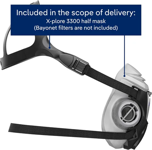 Vista 5 de Dräger X-plore 3300 Máscara respiradora de media cara, aprobada por NIOSH