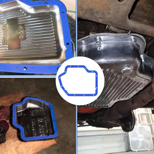 Vista 6 de 93103 Junta de cárter de aceite de transmisión - para GM Turbo 400, compatible con Moroso 93103,3/16" de espesor de aceite - Caucho con cuña