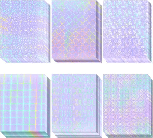 Vista 15 de 36 hojas de láminas laminadas transparentes 8.5x11 pulgadas, hojas de laminación autoadhesivas 100% claras, láminas de vinilo impermeables, película