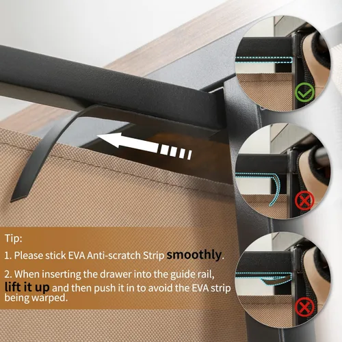 Vista 7 de Suntage Cesta organizadora de lavandería, cestas para lavandería, 6 compartimentos, cesta de lavandería con 6 bolsas deslizantes clasificadoras