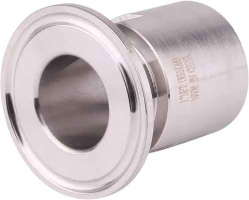 Vista 5 de Dernord - Adaptador de abrazadera triple de 1.5'' a abrazadera de rosca FNPT de 1 pulgada para tubería sanitaria
