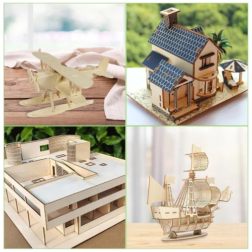 Vista 7 de 12 piezas de hojas de madera contrachapada de abedul báltico de 16 x 12 x 1/16 pulgadas, hojas de madera contrachapada sin terminar para artes