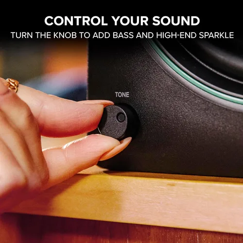 Vista 2 de Mackie CR3.5BT - Monitores de estudio de referencia creativa alimentados de 3.5 pulgadas con Bluetooth, perilla de tono e interruptor de ubicación