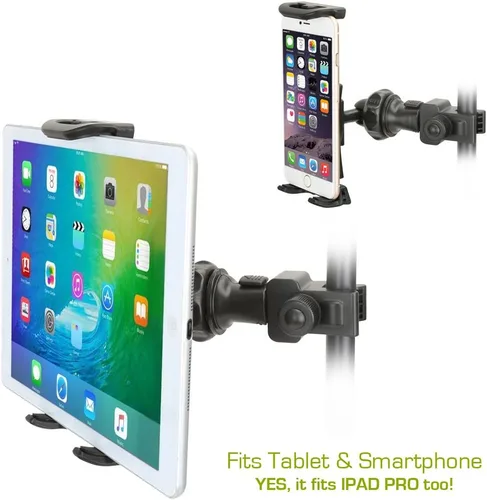 Vista 2 de AccessoryBasics EasyAdjust soporte para micrófono de platillo, apto para Apple iPad PRO Air Mini Samsung Galaxy Tab Surface Pro/Book y teléfonos