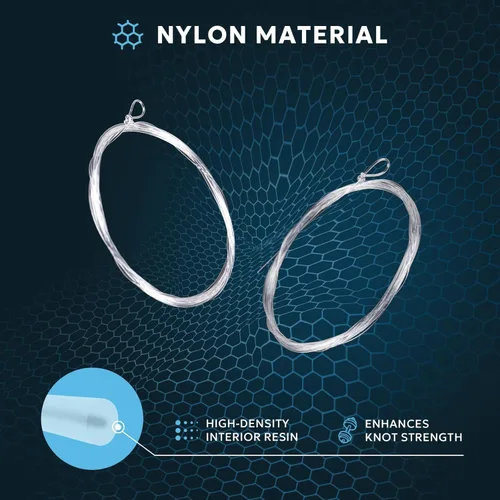 Vista 5 de SF Líder Cónico Pre-Atado con Lazo para Pesca con Mosca de Nailon Transparente para Trucha de Agua Dulce y Salada Bonefish Permit Lubina Salmón