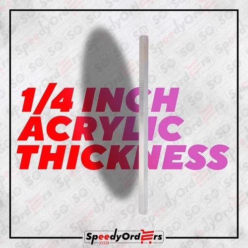 Vista 3 de SPEEDYORDERS 3 láminas redondas de plexiglás de 1/4 de pulgada, acrílico transparente de 7 pulgadas de diámetro, para base de pastel, cubierta