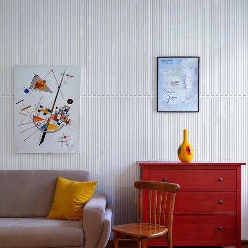 Vista 4 de STICKGOO Paquete de 12 paneles de pared con listones, 12 x 48 pulgadas, paneles de pared 3D para despegar y pegar, paneles de pared decorativos