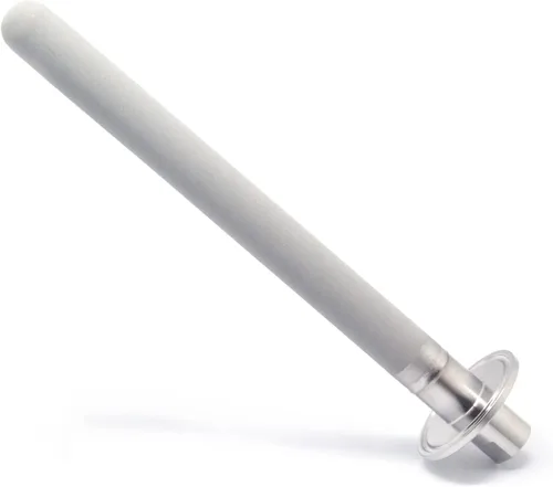 Vista 12 de QiiMii Piedra de difusión de tres abrazaderas de acero inoxidable de 1.5 pulgadas, aireación de 2 micrones, carbonatación con entrada de CO2 NPT
