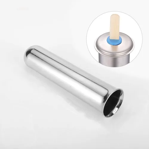 Vista 3 de Joyeee Molde de paletas de acero inoxidable, molde para paletas de hielo, molde para hacer helados, pastelillos, molde para hacer paletas