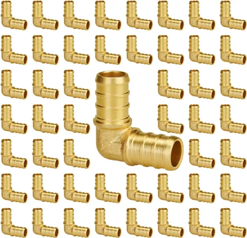 Vista 41 de SUNGATOR Accesorios Pex de 1 pulgada, paquete de 2 acoplamientos Pex de 1/2 pulgada, sin plomo de latón, accesorios Pex de 1 pulgada para tubería Pex