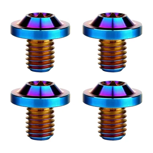 Vista 33 de Tornillos de cabeza Torx de titanio M8 10 15 20 25 30 60 2.756 in Tornillos de cabeza Torx paquete de 4 (M8x15mm, plateado)